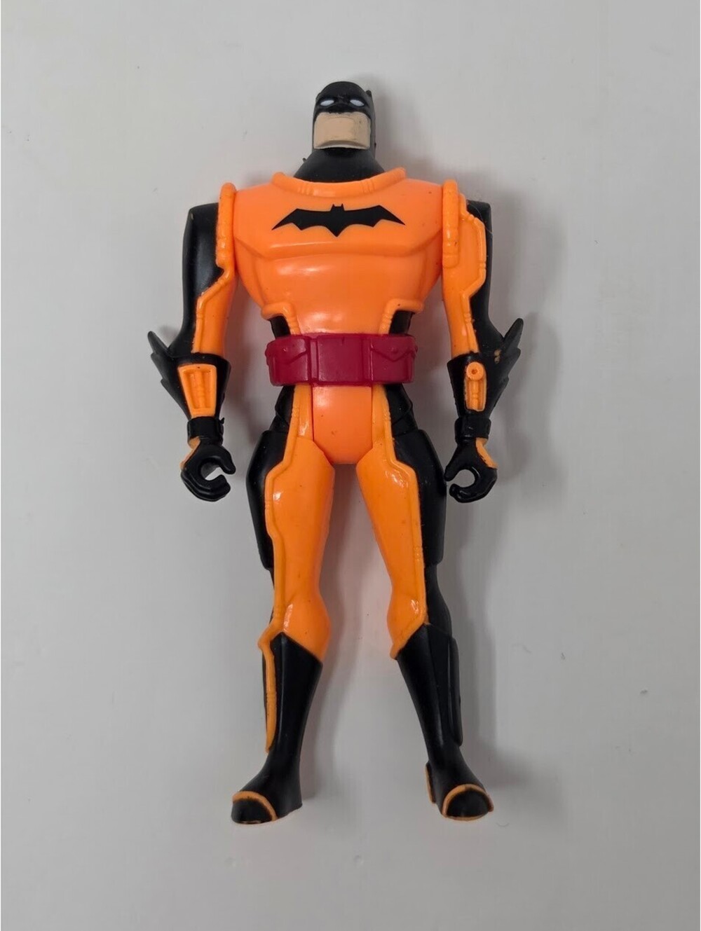 Kenner 1998 DC Comics Batman Action Figure Orange And Black Suit With Red Belt